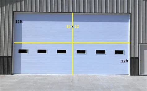 (1) (4) Description Description Heavy Duty Sectional Steel 12 x 12 Overhead <strong>Garage Door</strong>, perfect for use in prefab metal buildings, garages and homes. . 12x12 garage door